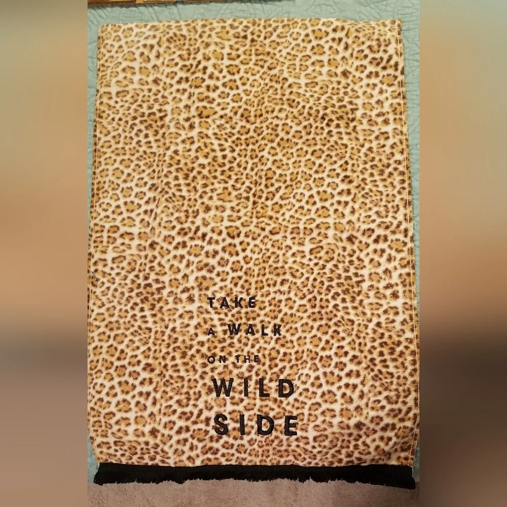 Cheetah Animal Print Bath Hand Towel